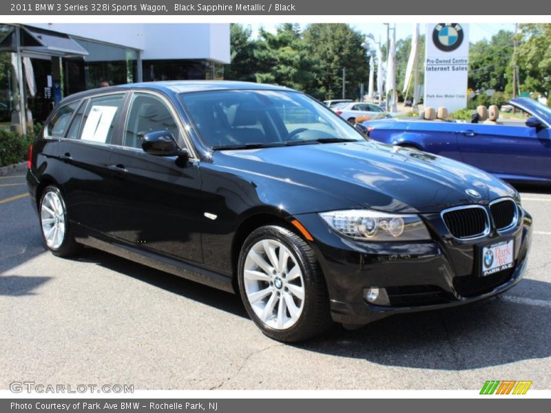 Black Sapphire Metallic / Black 2011 BMW 3 Series 328i Sports Wagon