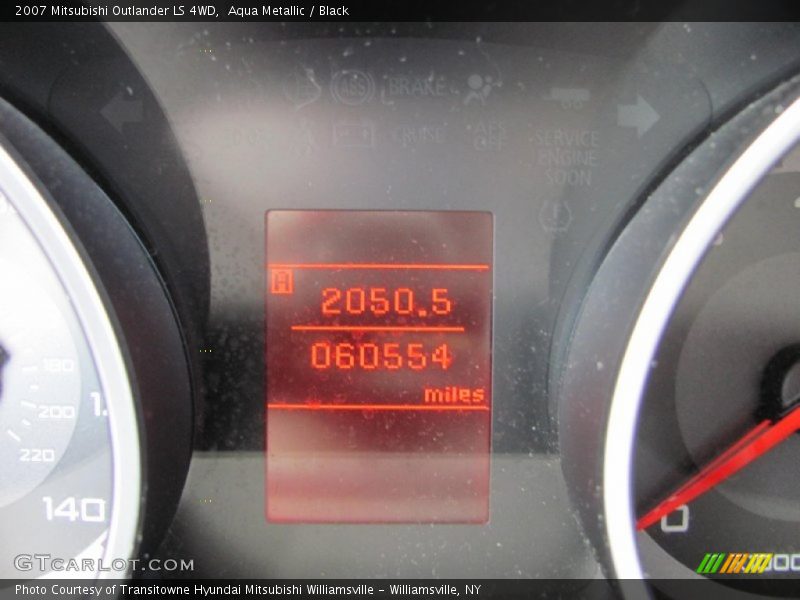 Aqua Metallic / Black 2007 Mitsubishi Outlander LS 4WD
