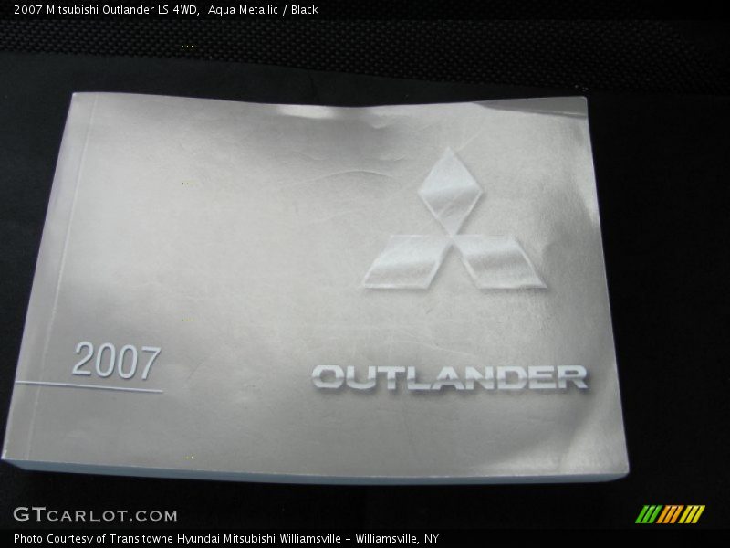 Aqua Metallic / Black 2007 Mitsubishi Outlander LS 4WD