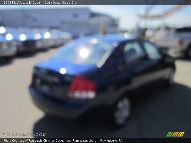 Deep Ocean Blue / Gray 2008 Kia Spectra EX Sedan