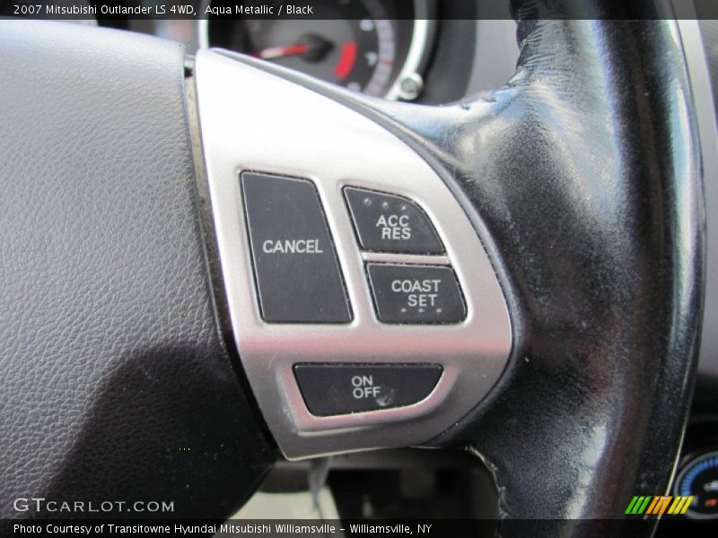 Aqua Metallic / Black 2007 Mitsubishi Outlander LS 4WD