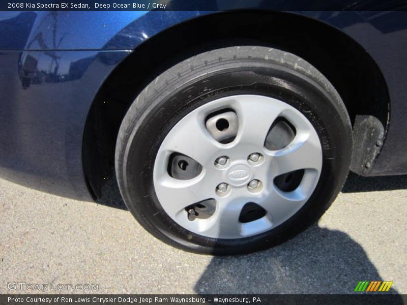 Deep Ocean Blue / Gray 2008 Kia Spectra EX Sedan