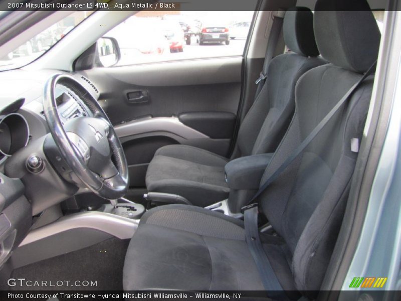 Aqua Metallic / Black 2007 Mitsubishi Outlander LS 4WD