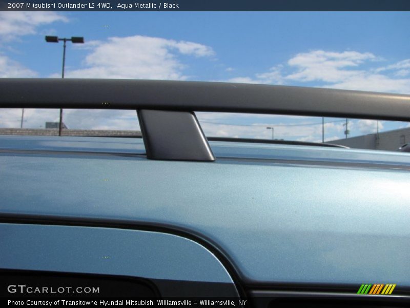 Aqua Metallic / Black 2007 Mitsubishi Outlander LS 4WD
