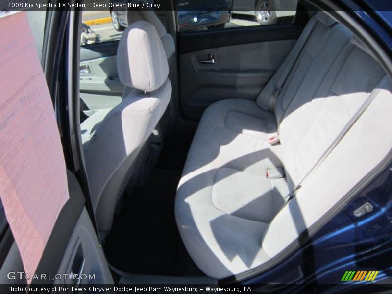Deep Ocean Blue / Gray 2008 Kia Spectra EX Sedan
