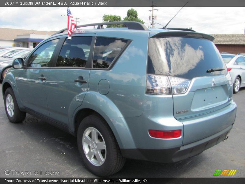 Aqua Metallic / Black 2007 Mitsubishi Outlander LS 4WD