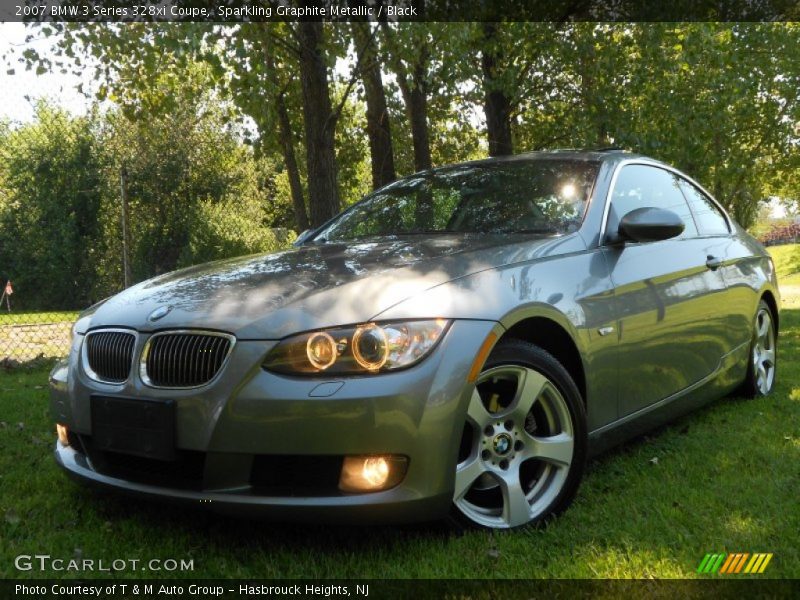 Sparkling Graphite Metallic / Black 2007 BMW 3 Series 328xi Coupe
