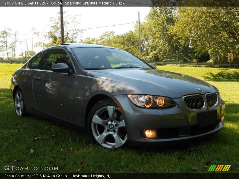 Sparkling Graphite Metallic / Black 2007 BMW 3 Series 328xi Coupe