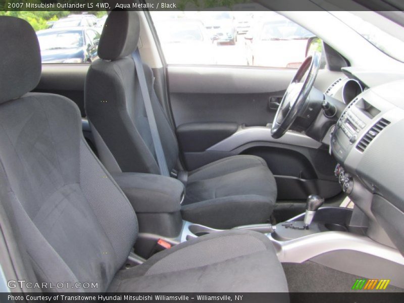 Aqua Metallic / Black 2007 Mitsubishi Outlander LS 4WD