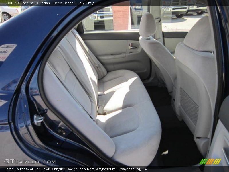 Deep Ocean Blue / Gray 2008 Kia Spectra EX Sedan