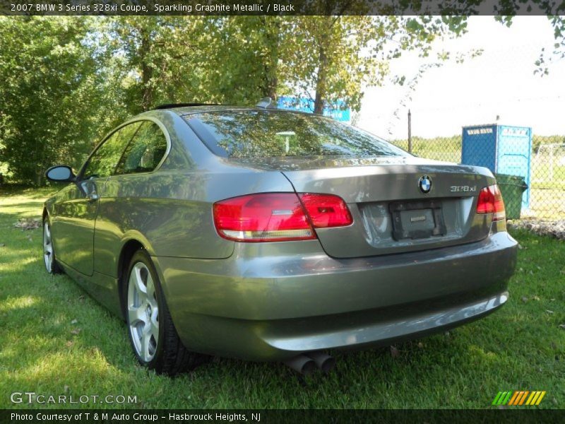 Sparkling Graphite Metallic / Black 2007 BMW 3 Series 328xi Coupe