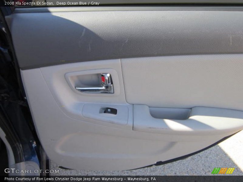 Deep Ocean Blue / Gray 2008 Kia Spectra EX Sedan
