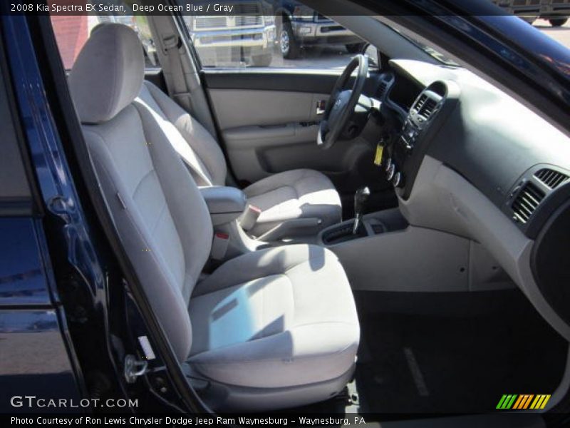 Deep Ocean Blue / Gray 2008 Kia Spectra EX Sedan