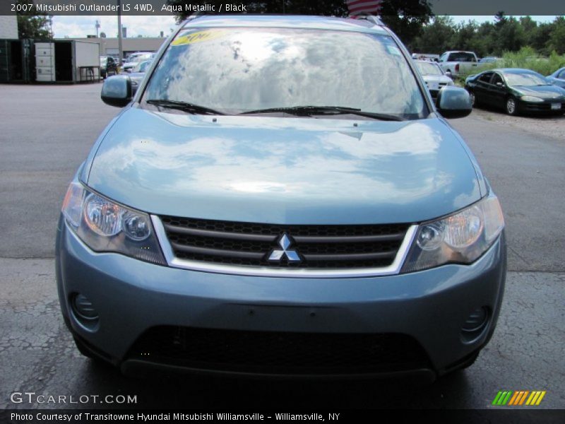 Aqua Metallic / Black 2007 Mitsubishi Outlander LS 4WD