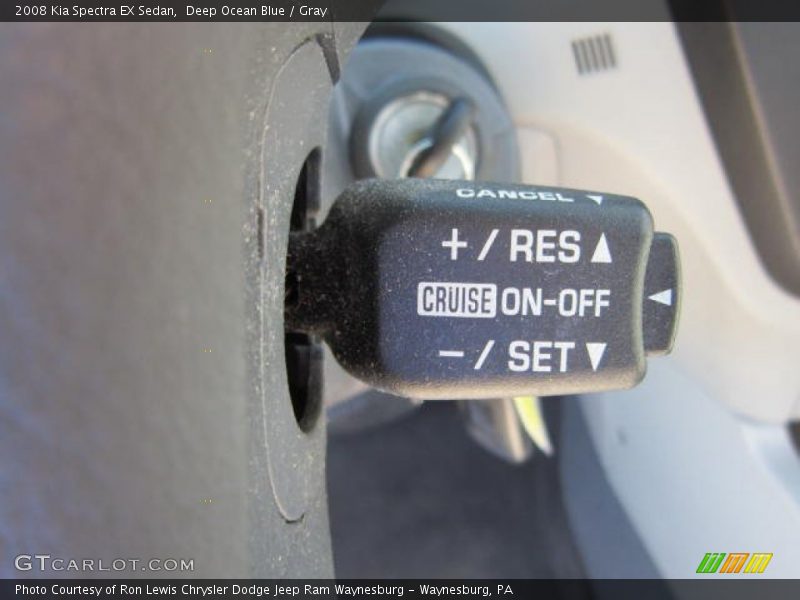 Deep Ocean Blue / Gray 2008 Kia Spectra EX Sedan