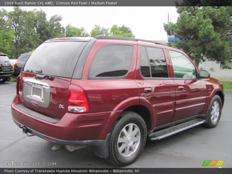 Crimson Red Pearl / Medium Pewter 2004 Buick Rainier CXL AWD