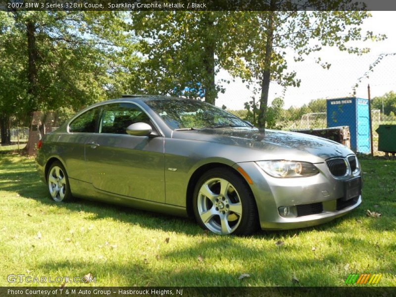 Sparkling Graphite Metallic / Black 2007 BMW 3 Series 328xi Coupe