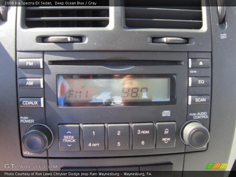 Deep Ocean Blue / Gray 2008 Kia Spectra EX Sedan