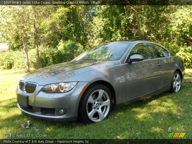 Sparkling Graphite Metallic / Black 2007 BMW 3 Series 328xi Coupe
