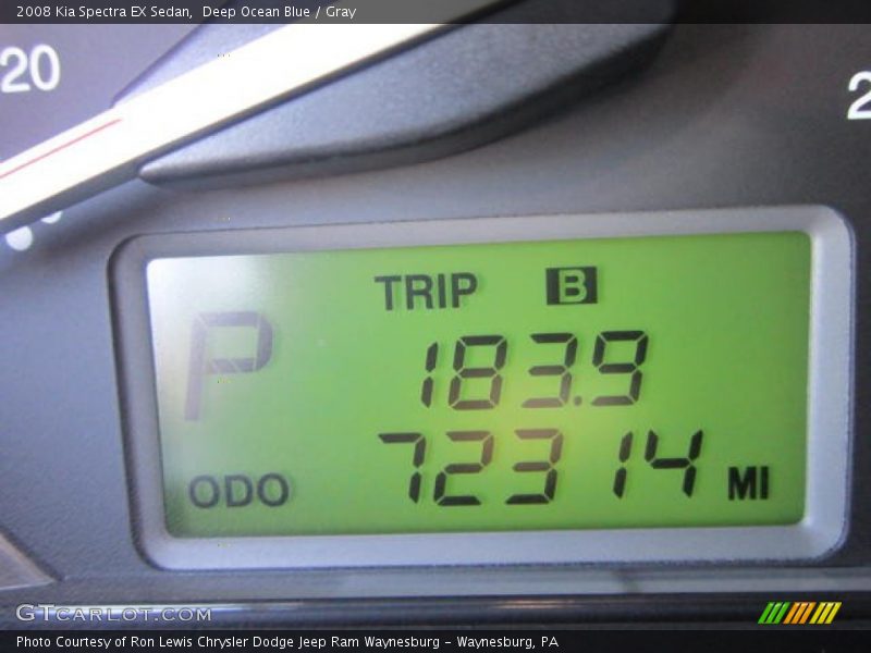 Deep Ocean Blue / Gray 2008 Kia Spectra EX Sedan