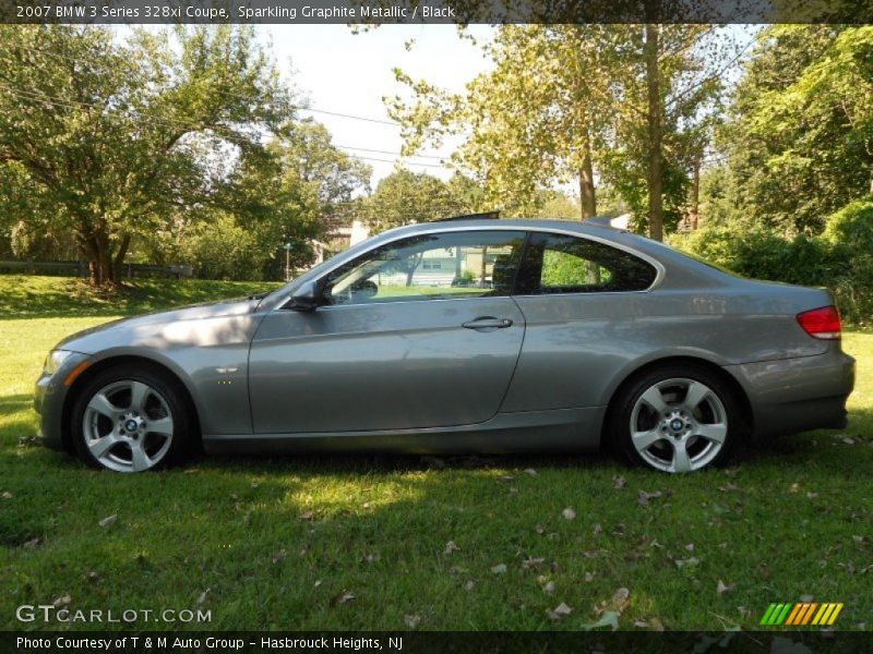Sparkling Graphite Metallic / Black 2007 BMW 3 Series 328xi Coupe