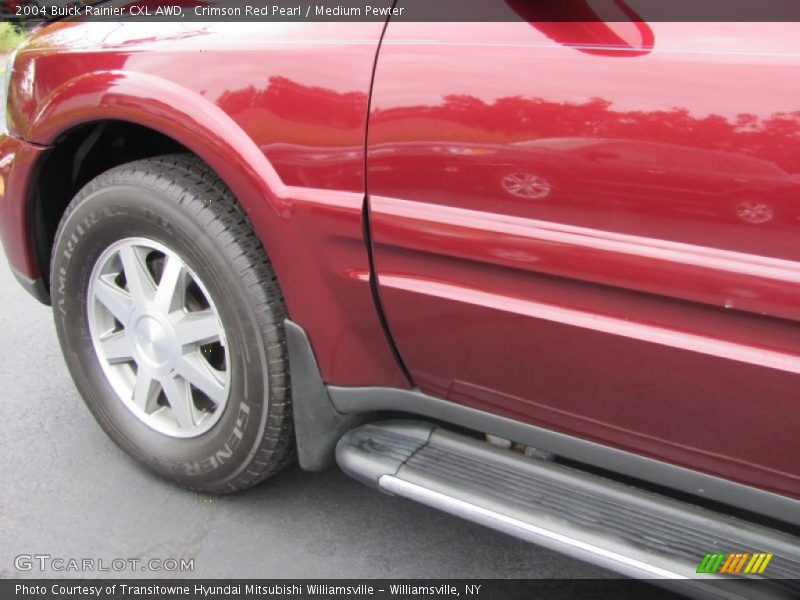 Crimson Red Pearl / Medium Pewter 2004 Buick Rainier CXL AWD