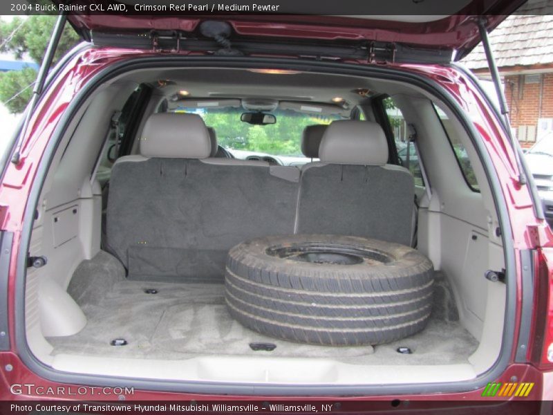 Crimson Red Pearl / Medium Pewter 2004 Buick Rainier CXL AWD