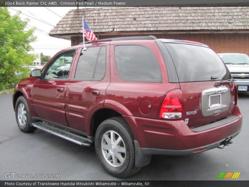 Crimson Red Pearl / Medium Pewter 2004 Buick Rainier CXL AWD