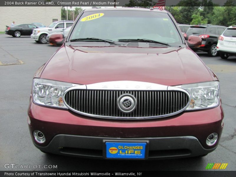 Crimson Red Pearl / Medium Pewter 2004 Buick Rainier CXL AWD