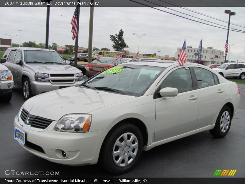 Dover White Pearl / Gray 2007 Mitsubishi Galant ES