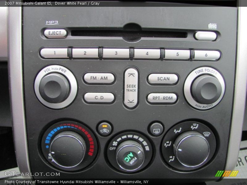 Dover White Pearl / Gray 2007 Mitsubishi Galant ES