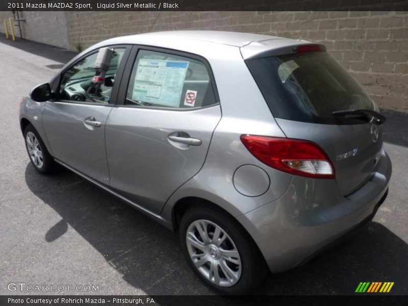 Liquid Silver Metallic / Black 2011 Mazda MAZDA2 Sport