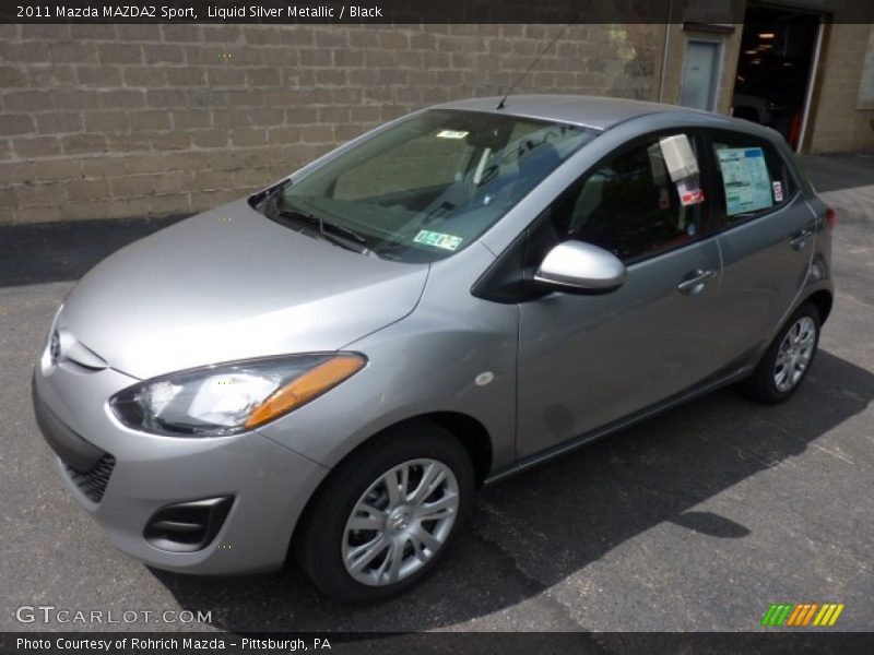 Liquid Silver Metallic / Black 2011 Mazda MAZDA2 Sport