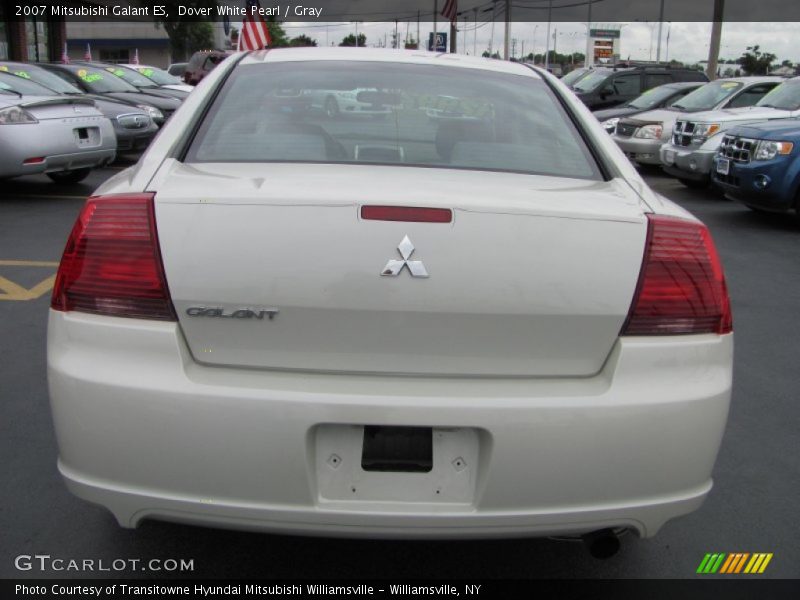 Dover White Pearl / Gray 2007 Mitsubishi Galant ES