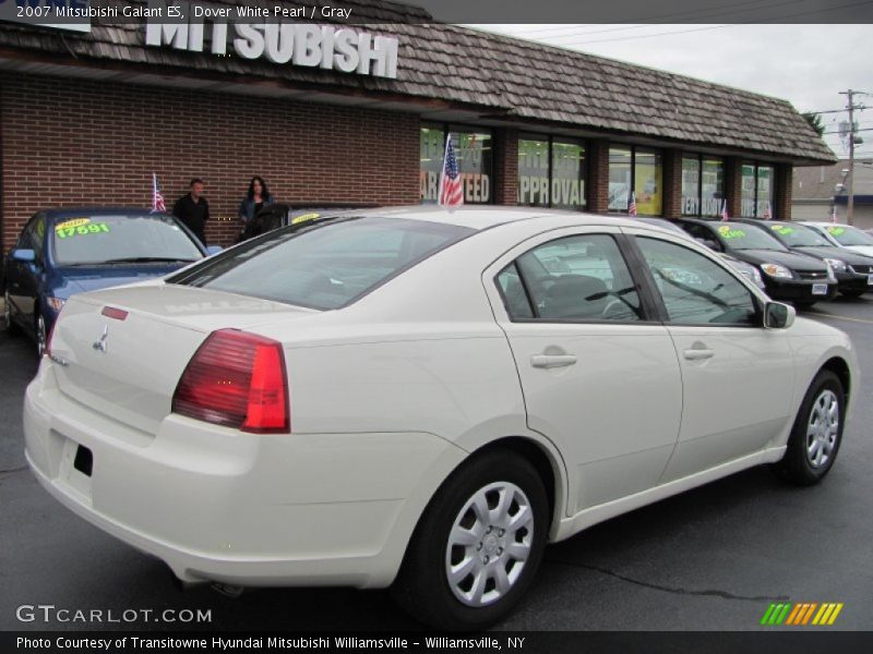 Dover White Pearl / Gray 2007 Mitsubishi Galant ES