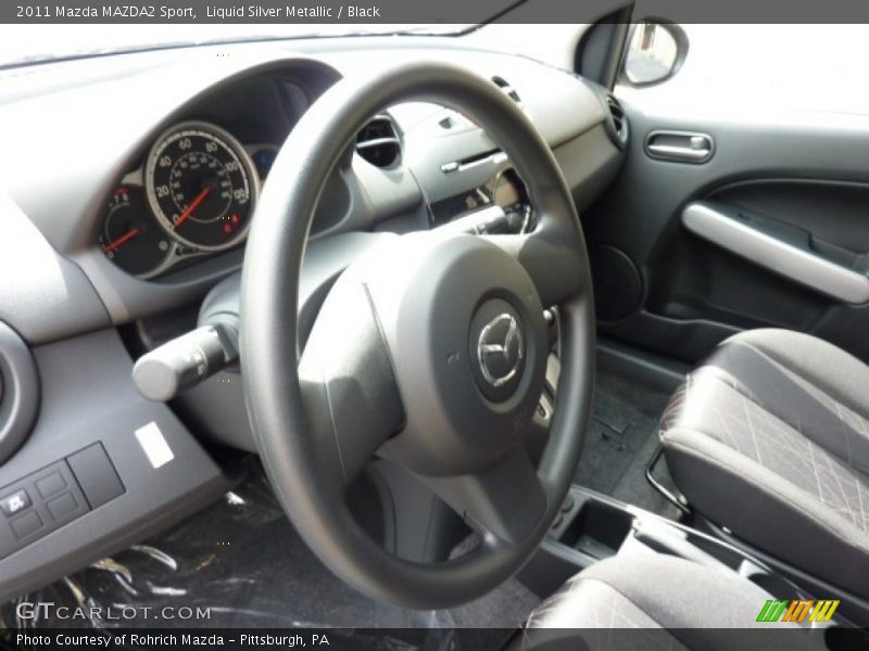 Liquid Silver Metallic / Black 2011 Mazda MAZDA2 Sport