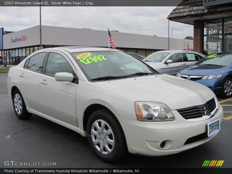 Dover White Pearl / Gray 2007 Mitsubishi Galant ES