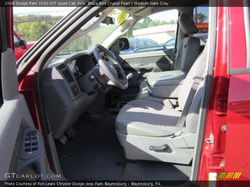  2008 Ram 1500 SXT Quad Cab 4x4 Medium Slate Gray Interior