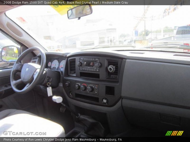 Blaze Red Crystal Pearl / Medium Slate Gray 2008 Dodge Ram 1500 SXT Quad Cab 4x4