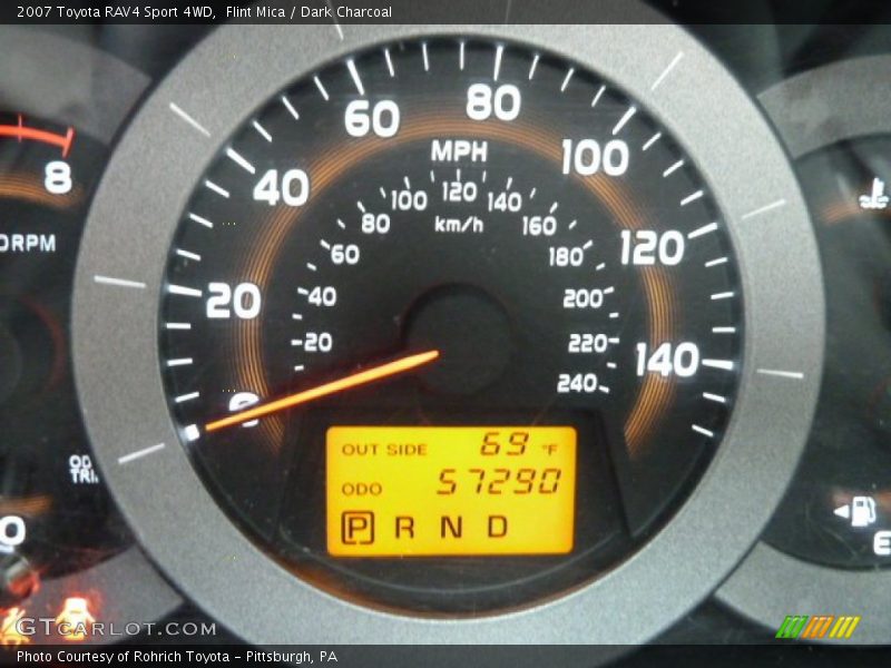 Flint Mica / Dark Charcoal 2007 Toyota RAV4 Sport 4WD