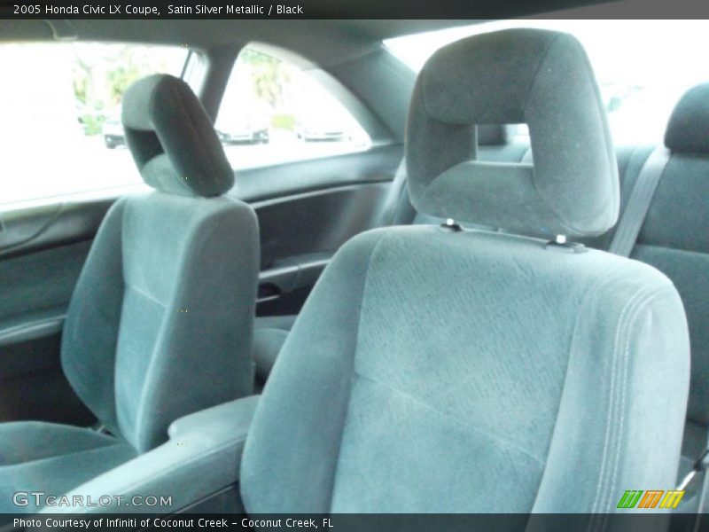 Satin Silver Metallic / Black 2005 Honda Civic LX Coupe
