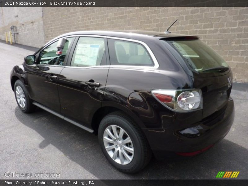 Black Cherry Mica / Sand 2011 Mazda CX-7 i SV
