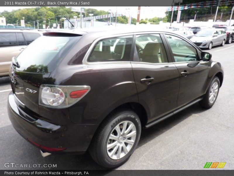 Black Cherry Mica / Sand 2011 Mazda CX-7 i SV