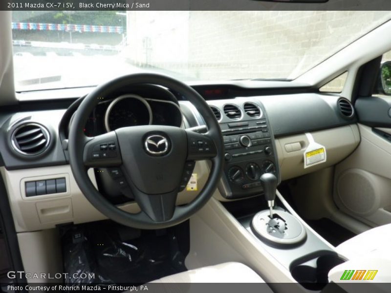Black Cherry Mica / Sand 2011 Mazda CX-7 i SV