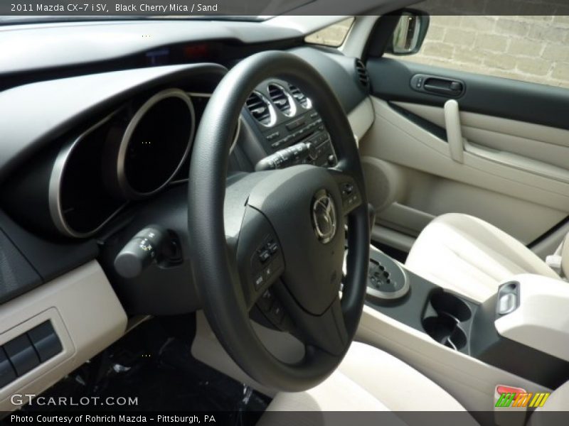 Black Cherry Mica / Sand 2011 Mazda CX-7 i SV