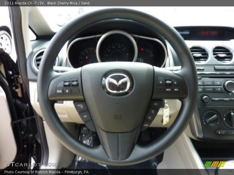 Black Cherry Mica / Sand 2011 Mazda CX-7 i SV