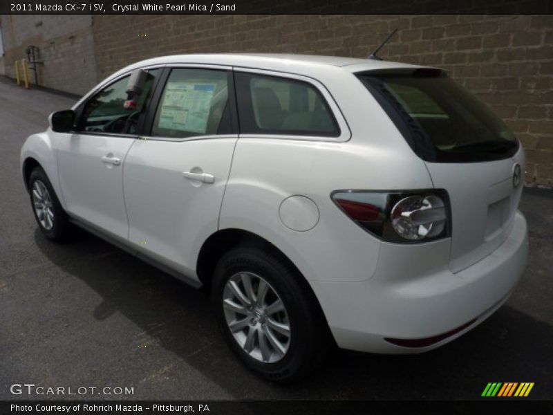 Crystal White Pearl Mica / Sand 2011 Mazda CX-7 i SV