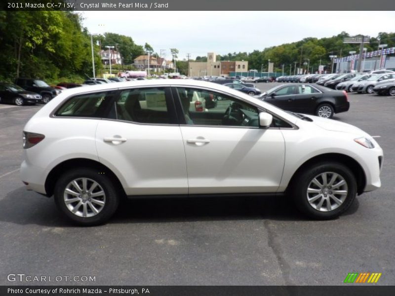 Crystal White Pearl Mica / Sand 2011 Mazda CX-7 i SV