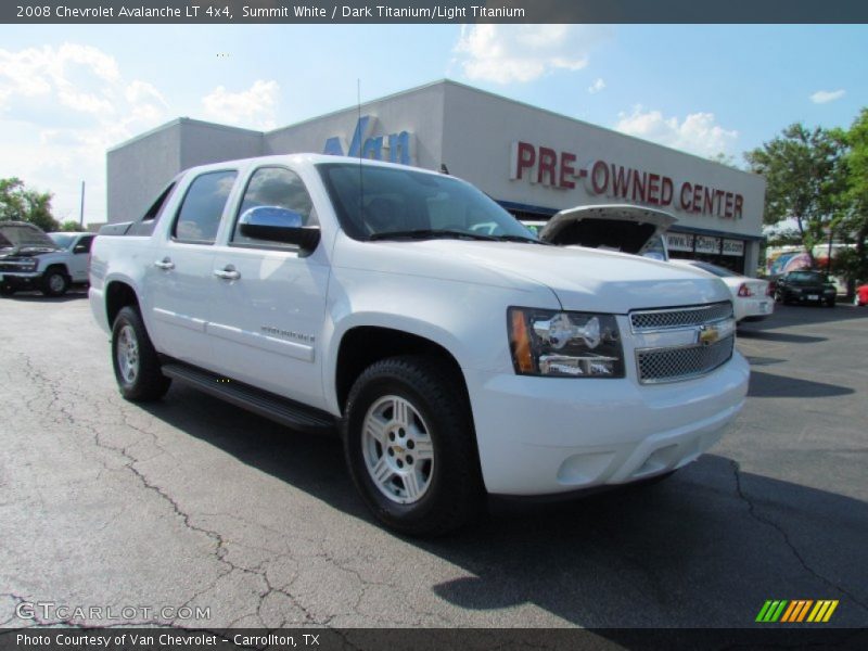Summit White / Dark Titanium/Light Titanium 2008 Chevrolet Avalanche LT 4x4