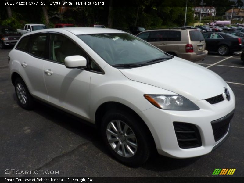 Crystal White Pearl Mica / Sand 2011 Mazda CX-7 i SV